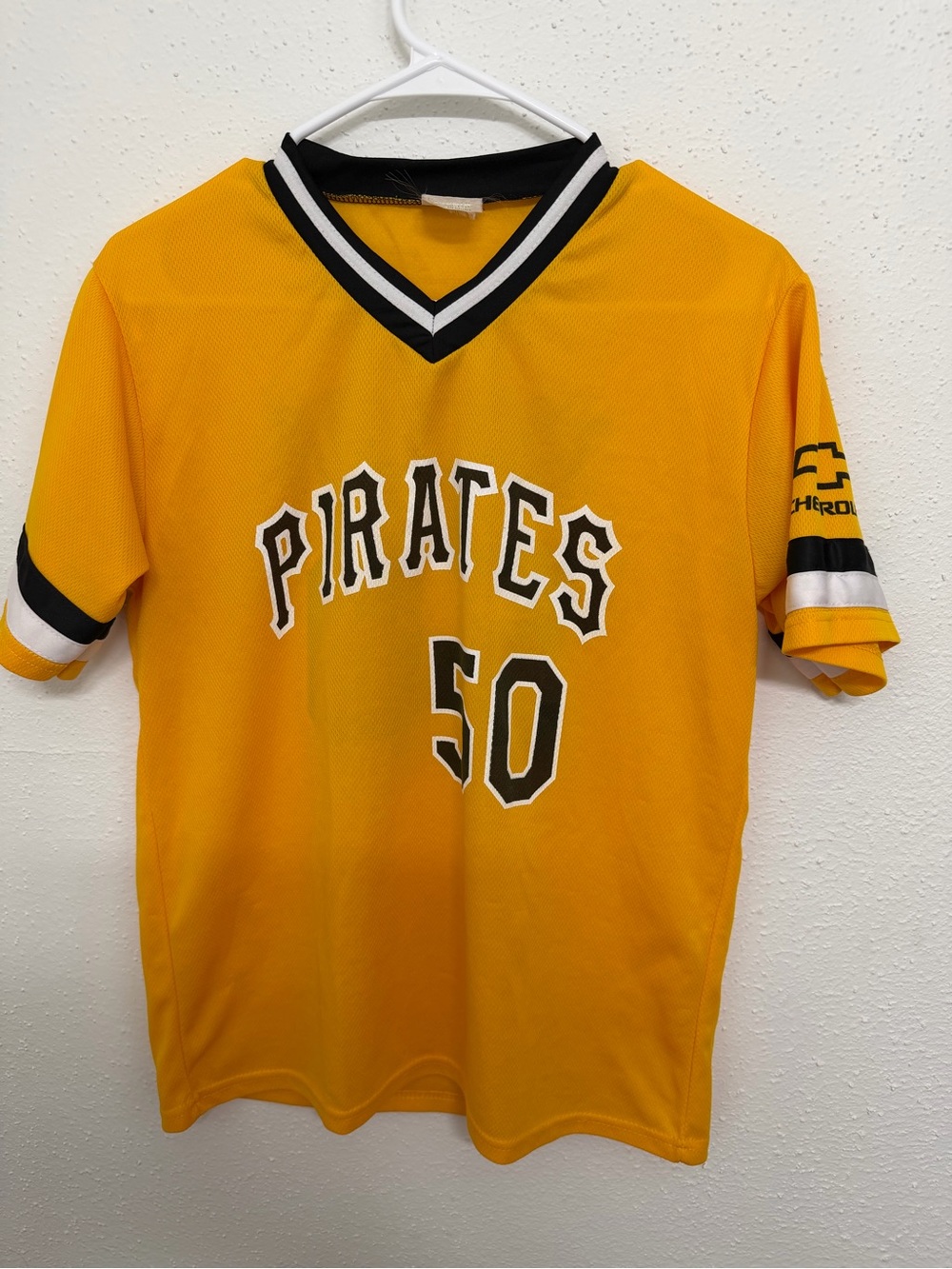 Pirates #50 Yellow Kids Jersey Top